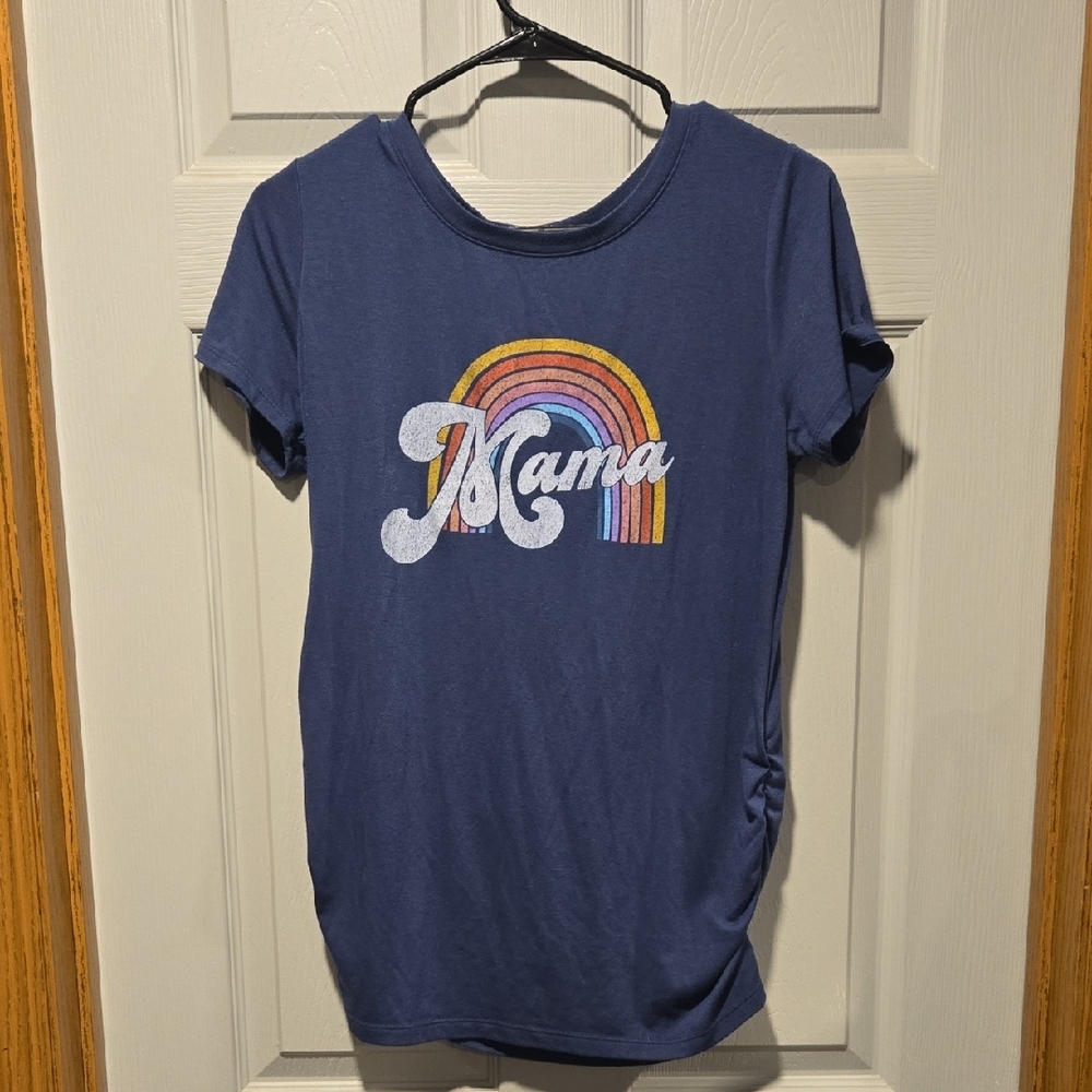 Blue 'Mama' Graphic T-Shirt